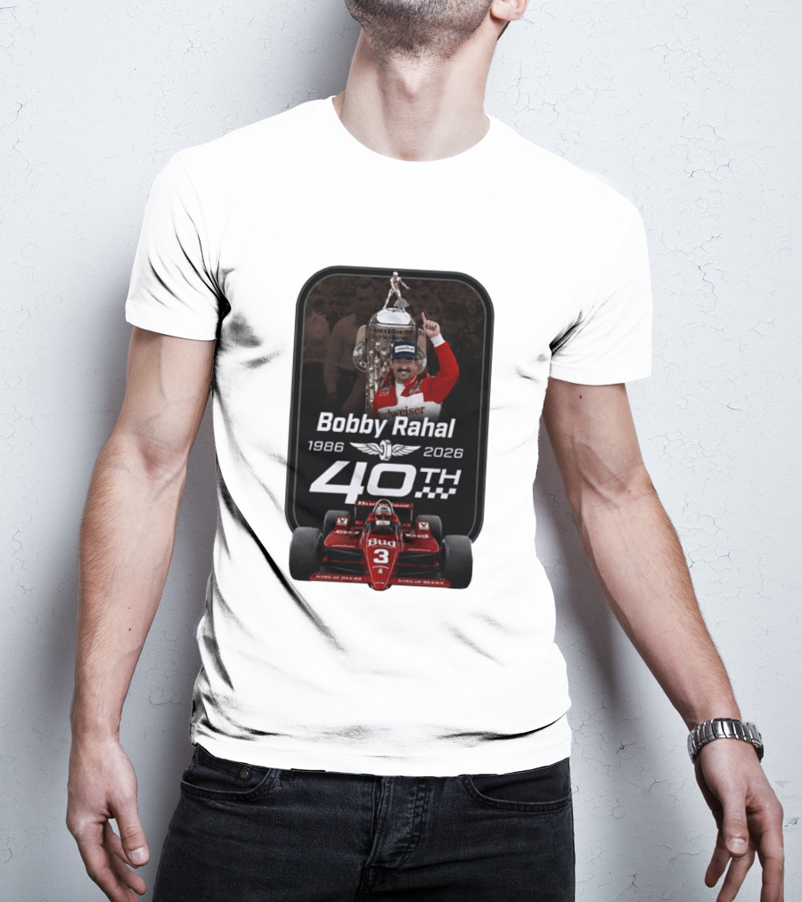 Bobby Rahal 40th Anniversary 1986 2026 Racing Budweiser IndyCar T-Shirt