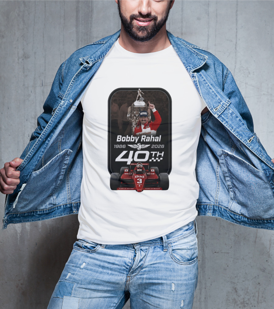 Bobby Rahal 40th Anniversary 1986 2026 Racing Budweiser IndyCar T-Shirt