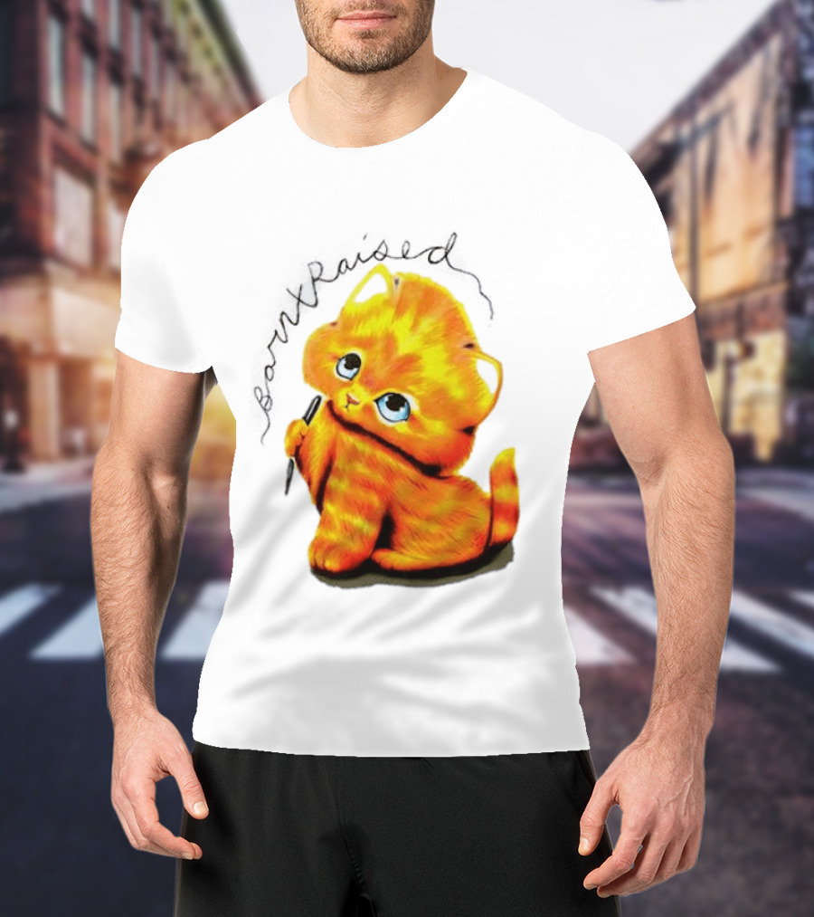 Born X Raised Mischief Orange Cat T-Shirt