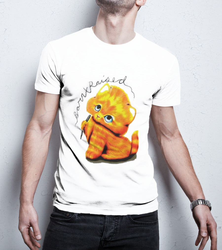 Born X Raised Mischief Orange Cat T-Shirt