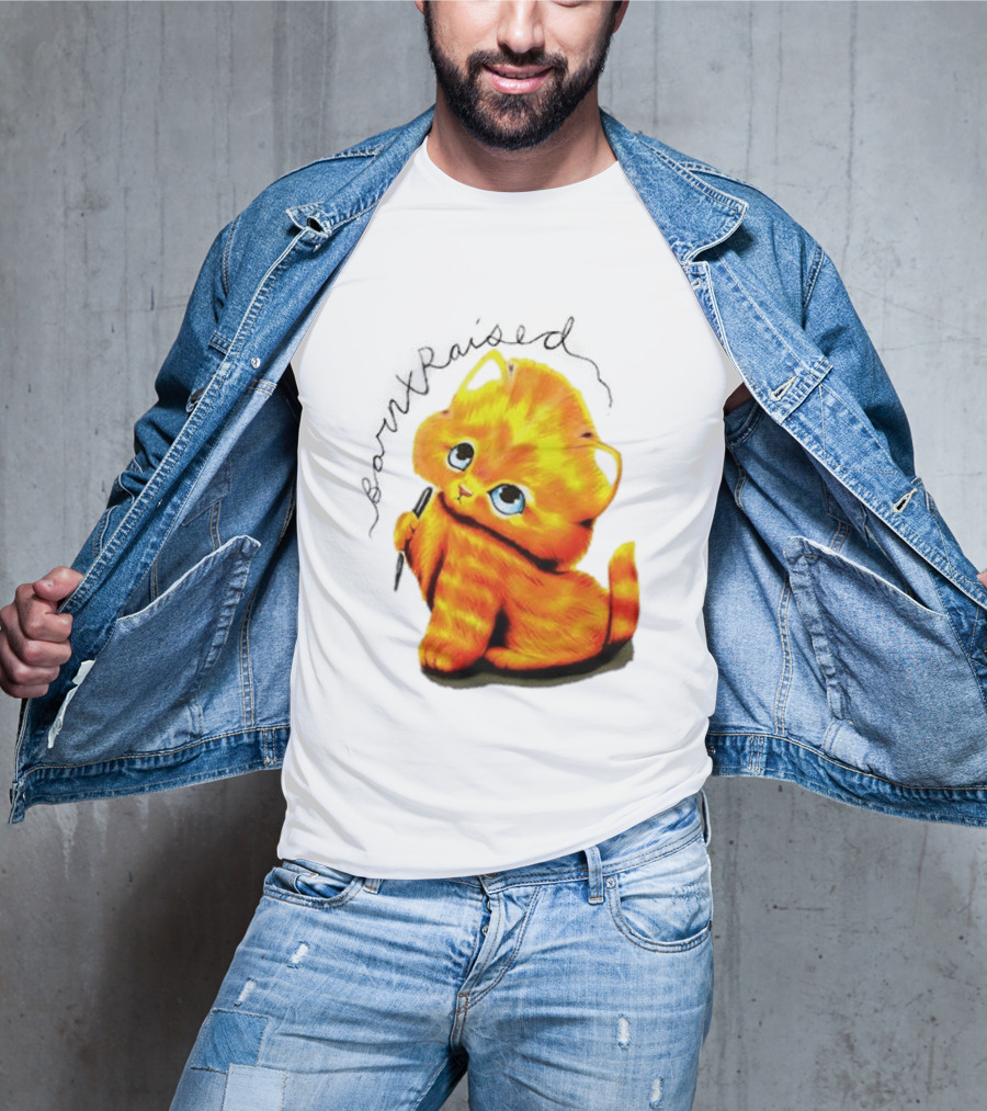 Born X Raised Mischief Orange Cat T-Shirt