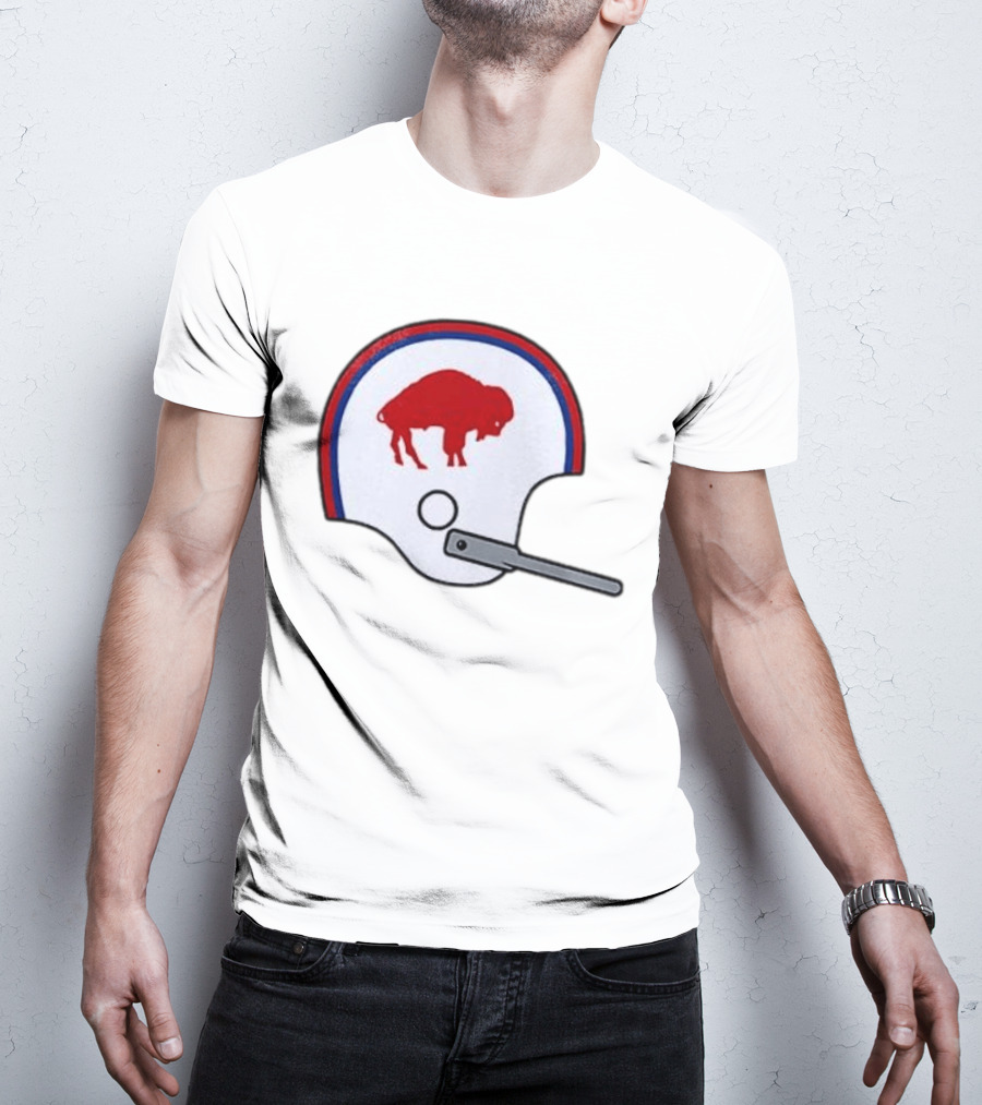 Buffalo Bills Football Team Red And Blue Helmet T-Shirt