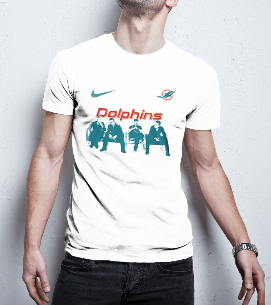 Miami Dolphins Nike Collaboration U2 Band Meeting T-Shirt