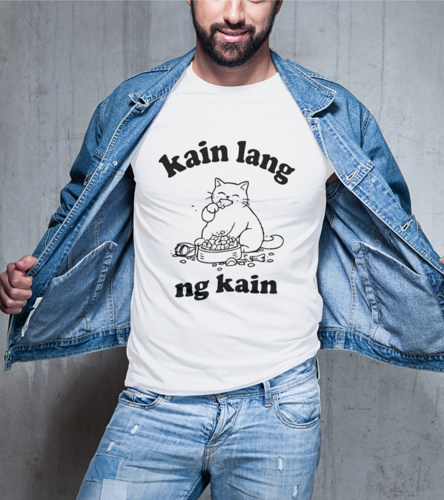 Kain Lang Ng Kain Cat Eating T-Shirt