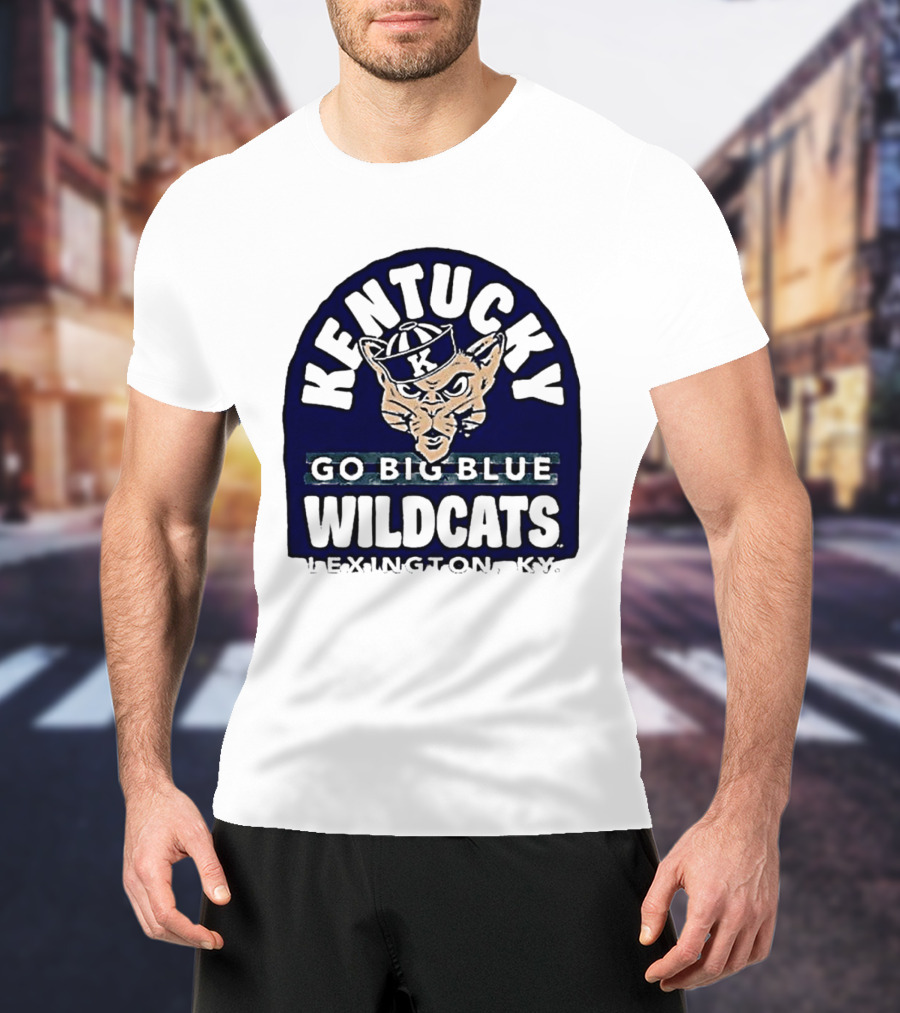 Kentucky Wildcats Go Big Blue Sailor Hat Lexington KY T-Shirt