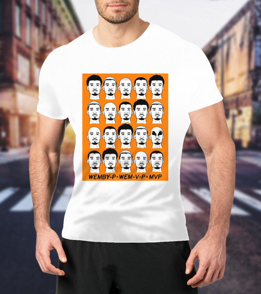 WEMBY P WEM V P MVP Victor Wembanyama Faces Collection T-Shirt