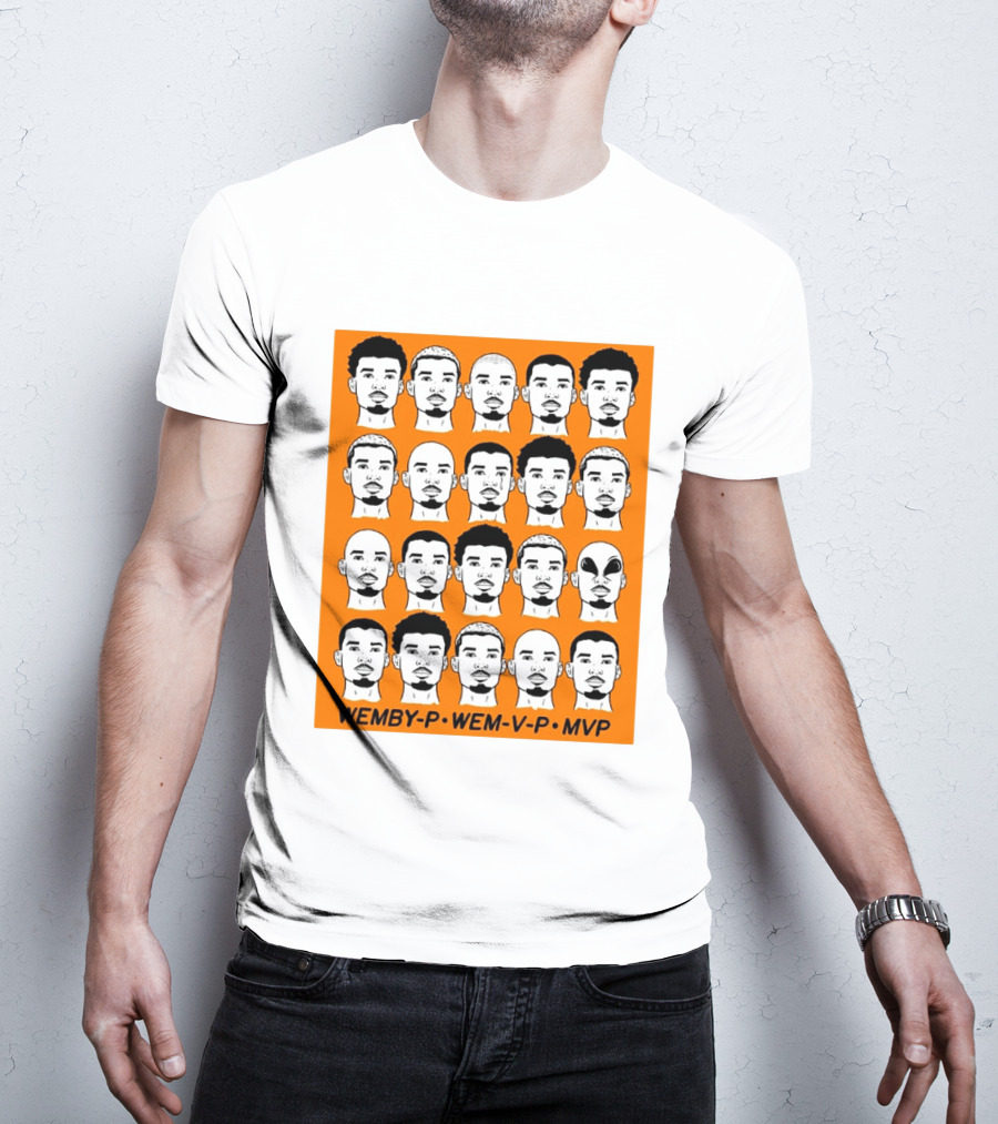 WEMBY P WEM V P MVP Victor Wembanyama Faces Collection T-Shirt