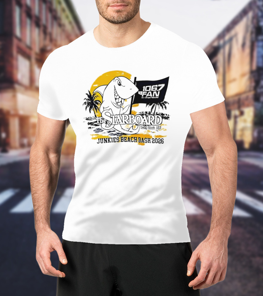The Starboard 106.7 Junkies Beach Bash Dewey Beach USA 2026 T-Shirt