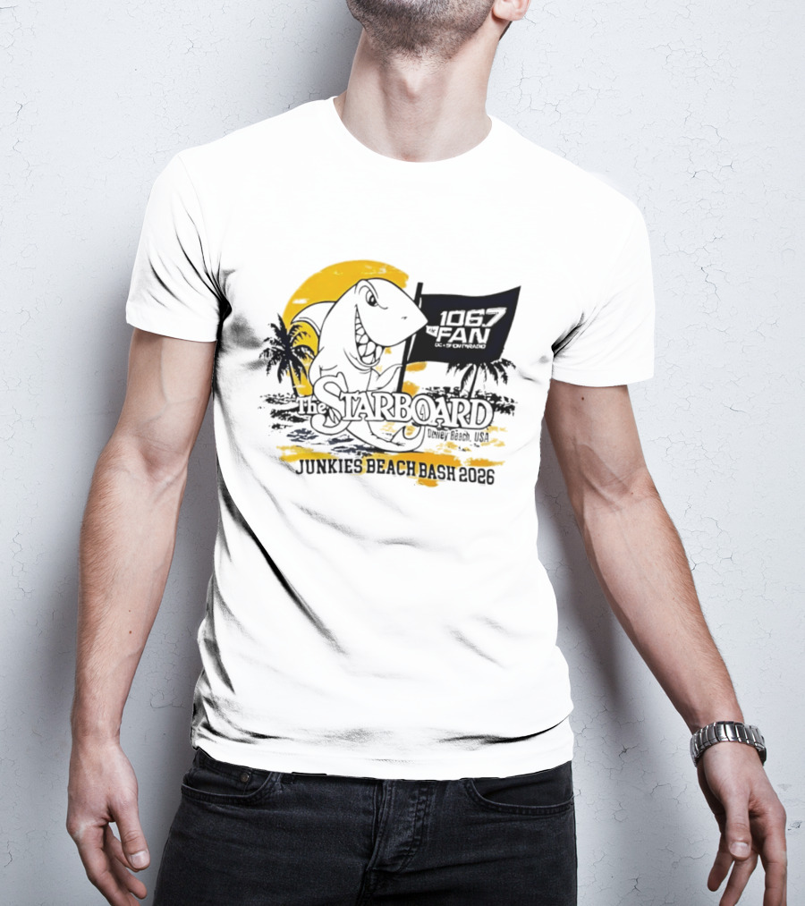 The Starboard 106.7 Junkies Beach Bash Dewey Beach USA 2026 T-Shirt