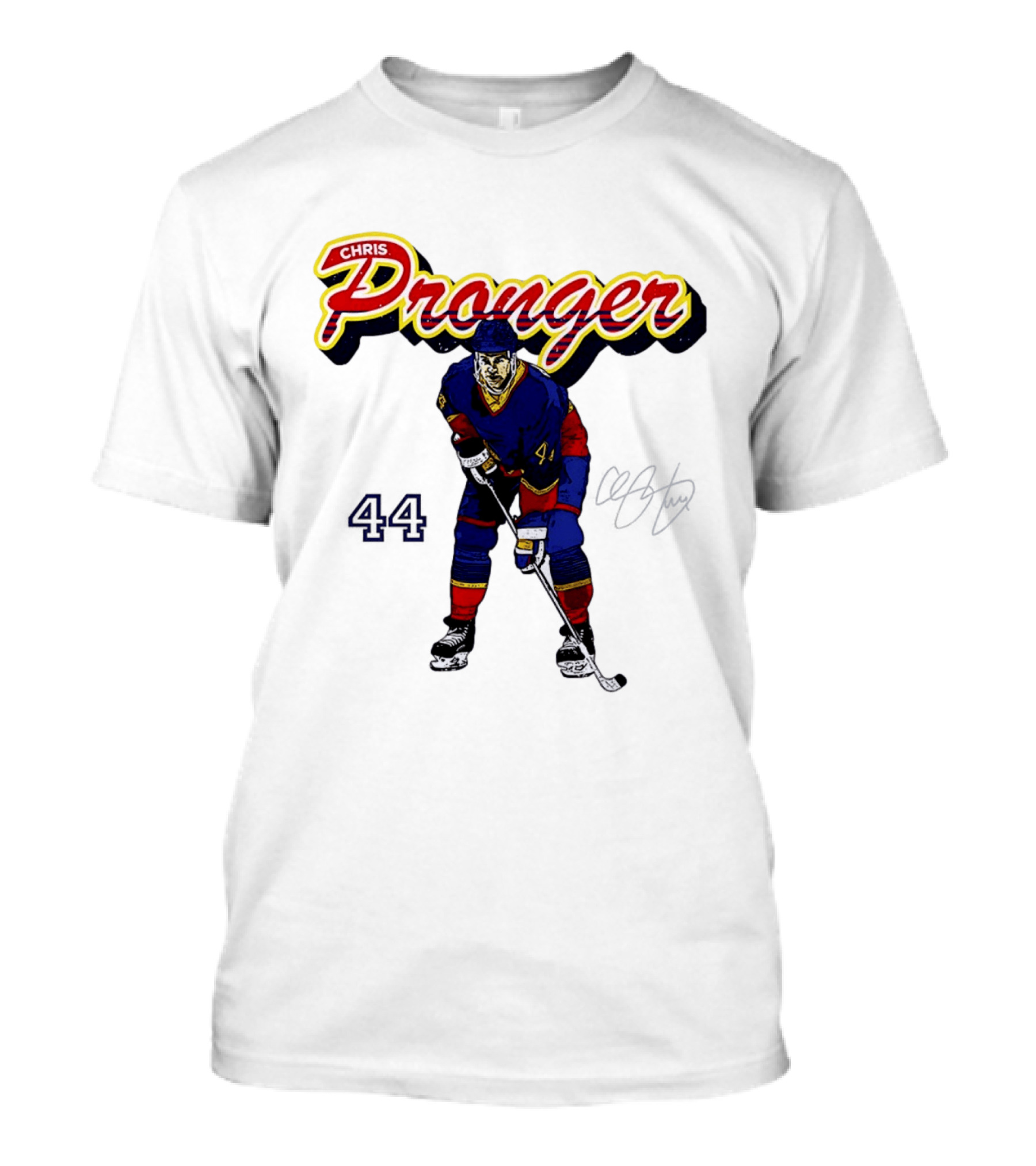 Chris Pronger 44 Edmonton Oilers Hockey Player T-Shirt