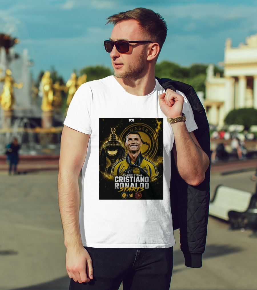 League Final Cristiano Ronaldo Starts Al Nassr Vs Damac Club T-Shirt