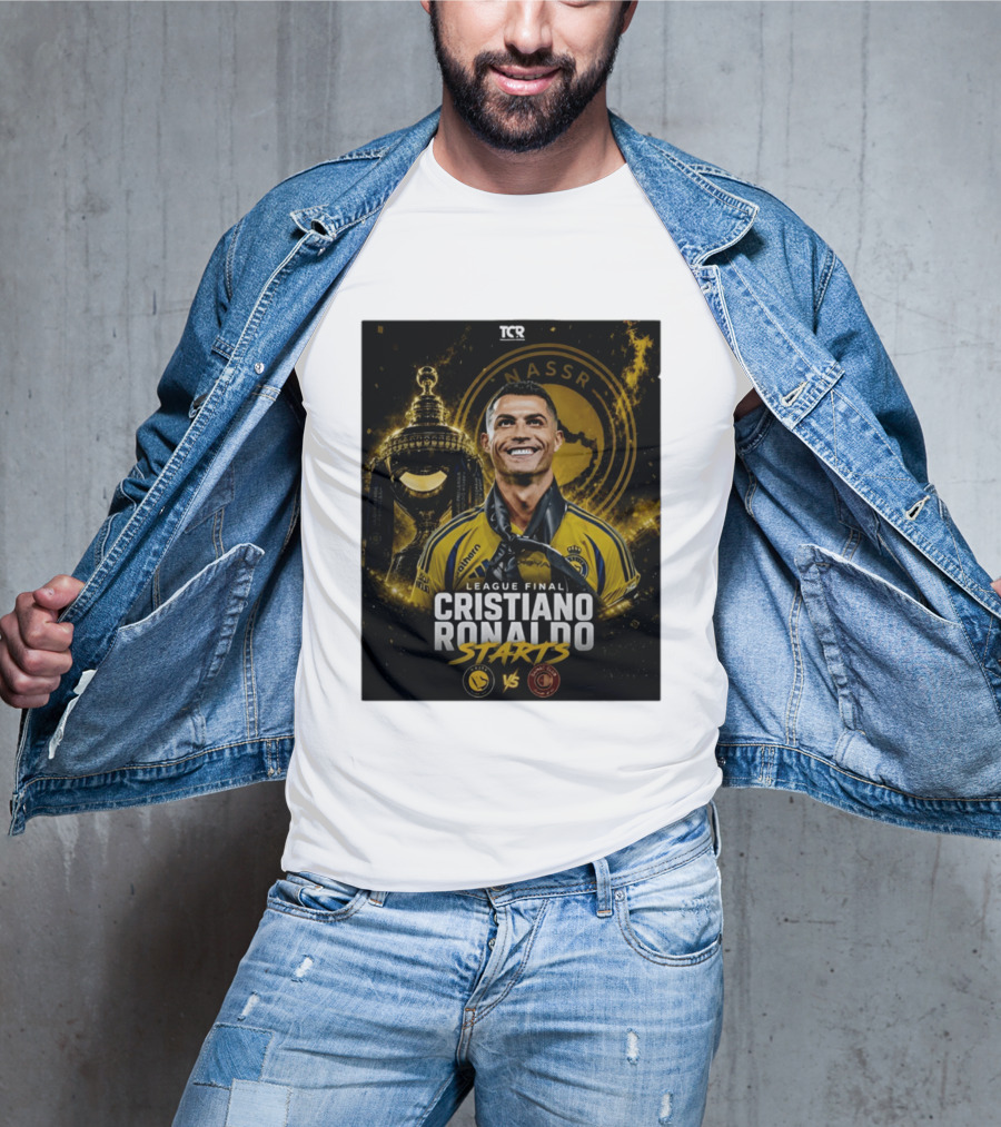 League Final Cristiano Ronaldo Starts Al Nassr Vs Damac Club T-Shirt