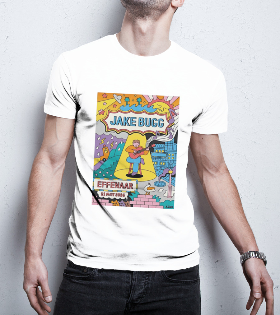 Jake Bugg Effenaar 21 May 2026 Pop Art Style Concert Event T-Shirt