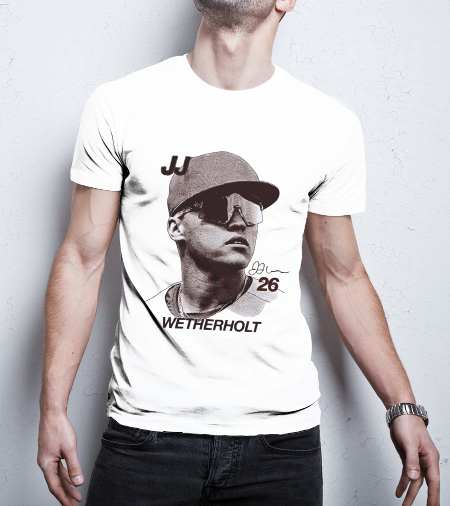 JJ Wetherholt 26 St. Louis Cardinals Baseball Big Head T-Shirt