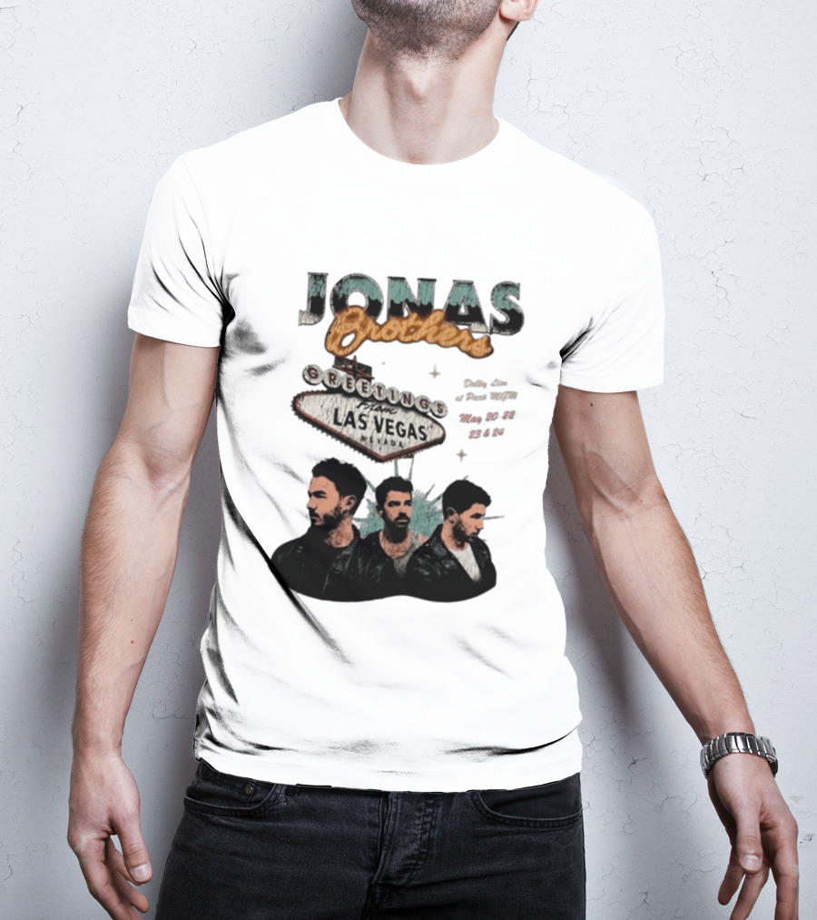 Jonas Brothers Greetings From Las Vegas Nevada May 17 18 2026 Event T-Shirt
