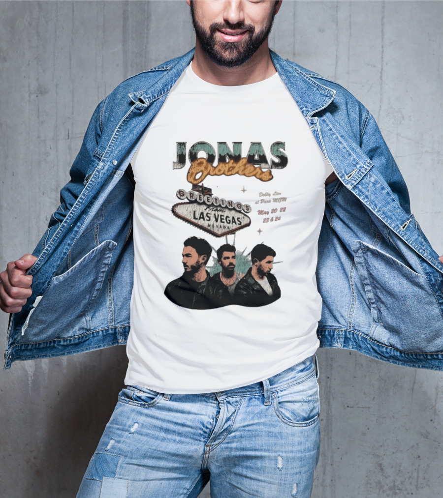 Jonas Brothers Greetings From Las Vegas Nevada May 17 18 2026 Event T-Shirt