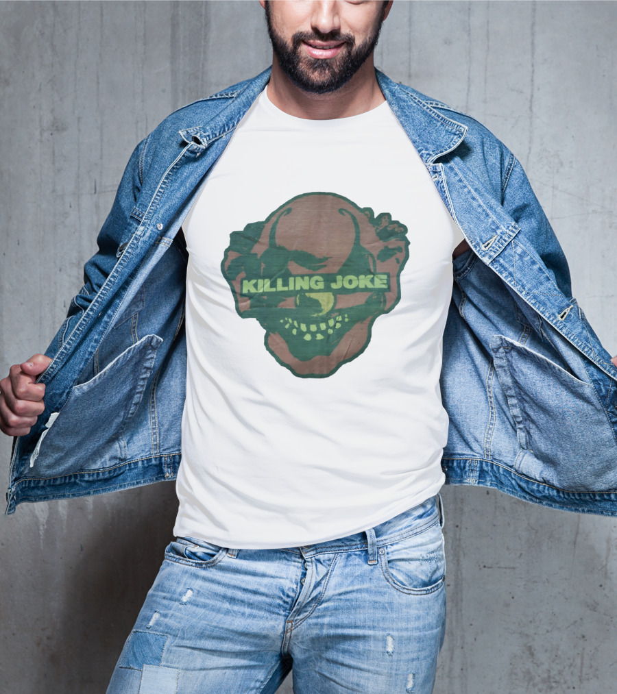 Killing Joke Clown Face With Green Text And Smiling Expression T-Shirt