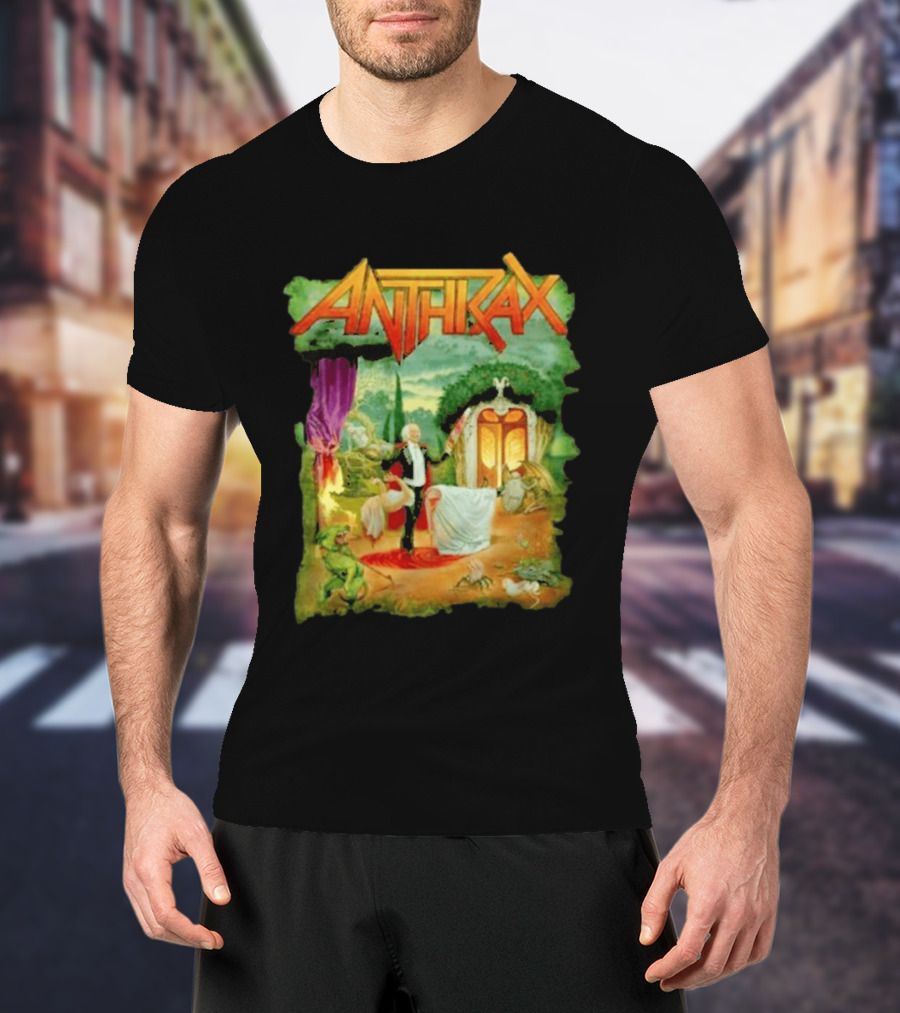 Anthrax Cursum Perficio Theatrical Scene With Creatures T-Shirt
