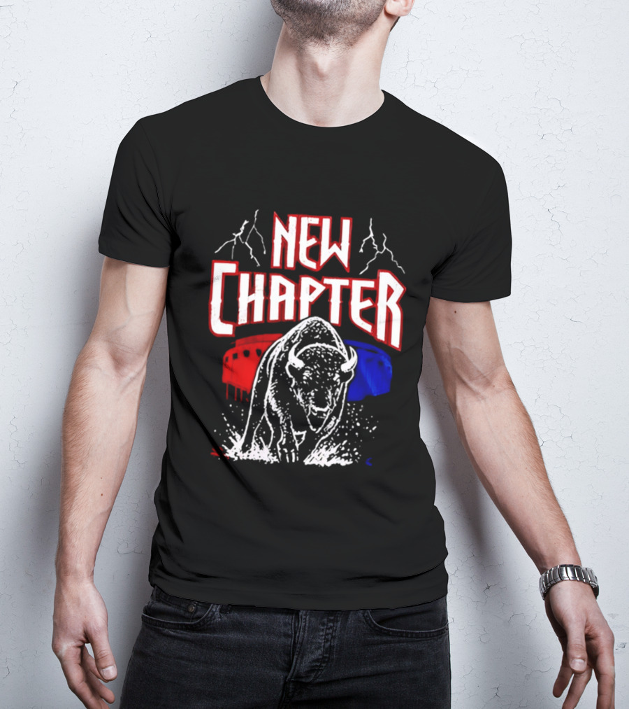 Buffalo Bills New Chapter 2026 New Season Game On Red Blue Buffalo Stadium T-Shirt