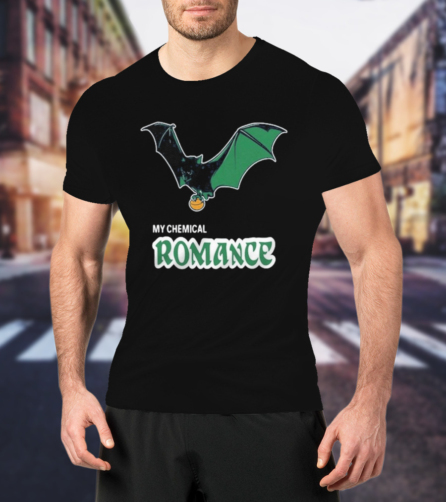 My Chemical Romance Bat Green Logo Philadelphia 08 15 2025 T-Shirt