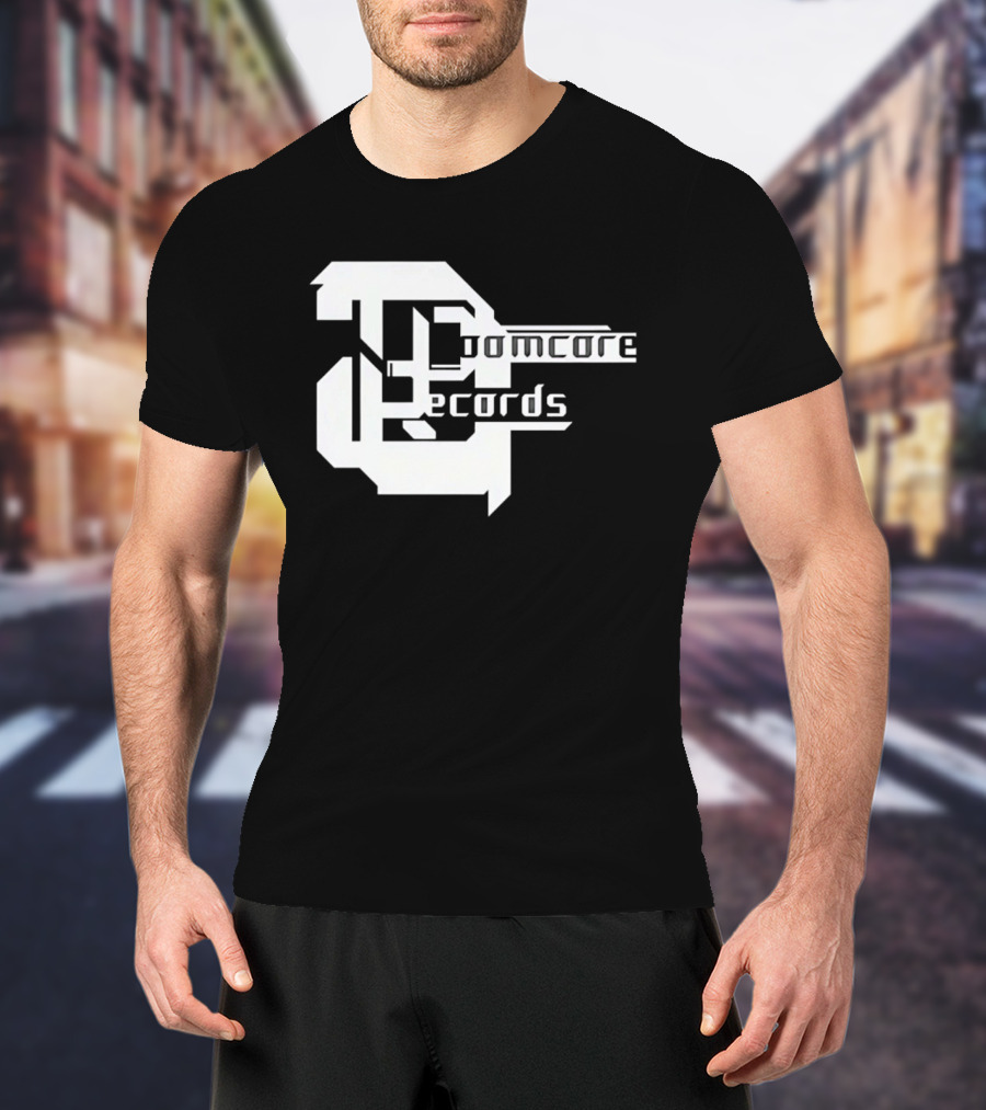 Doomcore Records Bold Stylized T-Shirt