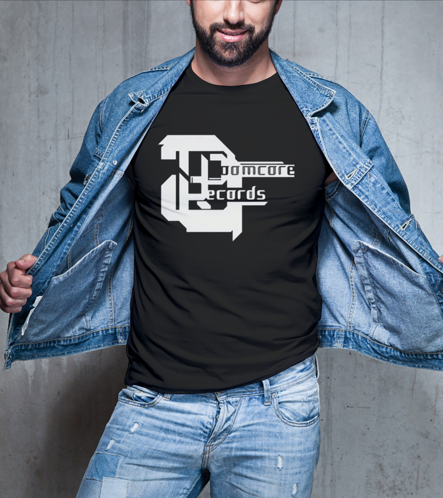 Doomcore Records Bold Stylized T-Shirt