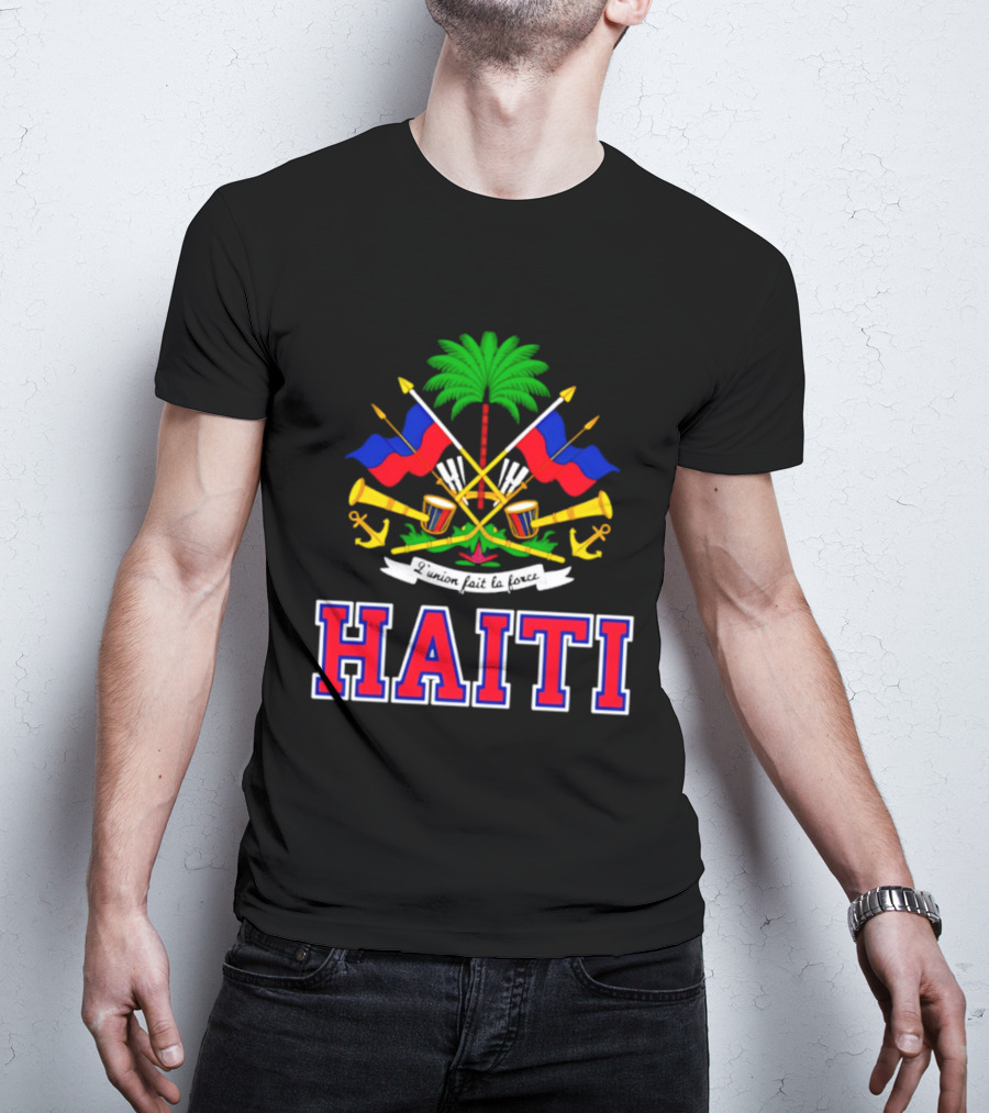 Haiti Coat Of Arms Flag Celebration Haitian Flag Day Independence T-Shirt