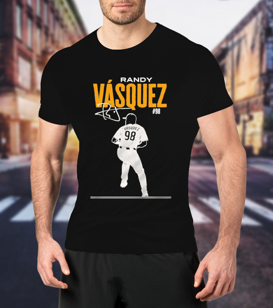 Randy Vázquez 98 San Diego Players Signature T-Shirt