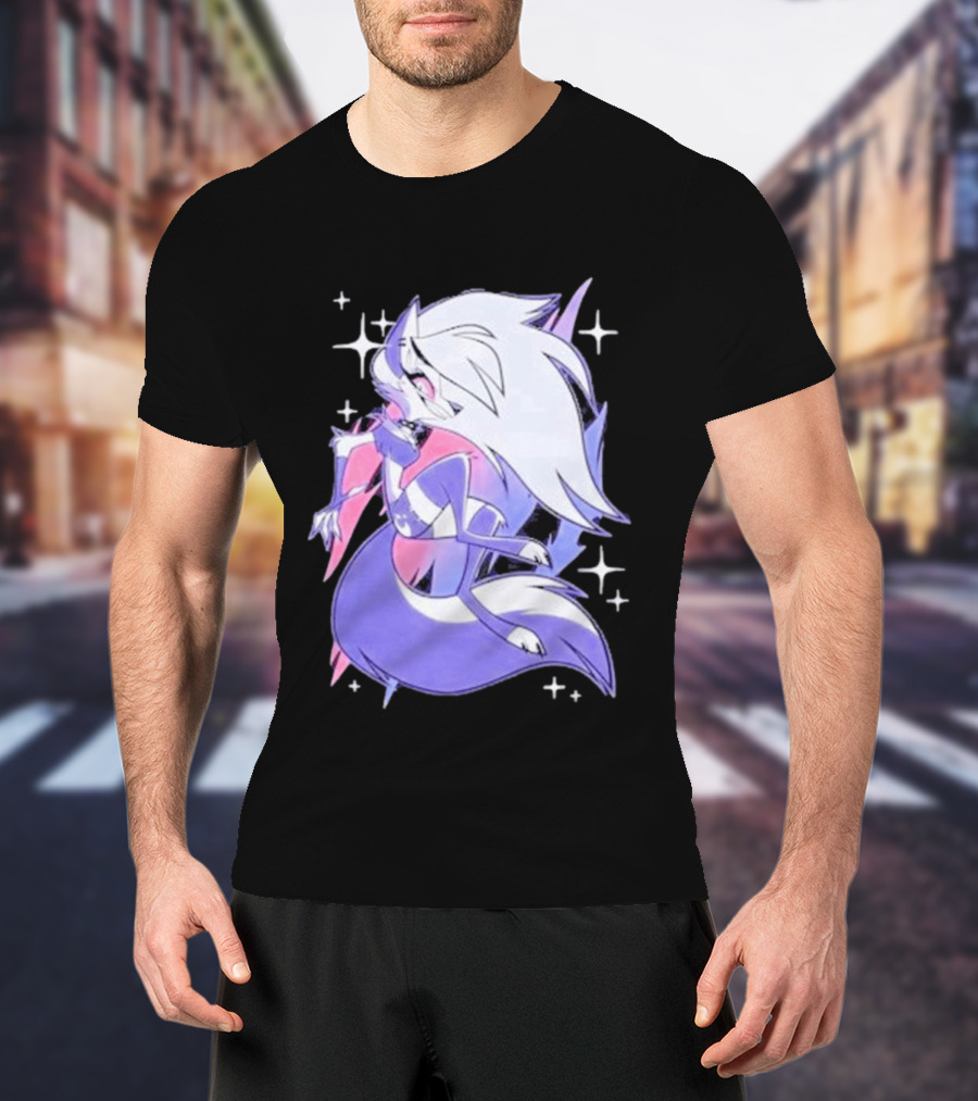 Helluva Boss Loona Bisexual Pride Character Sparkling Aesthetic T-Shirt