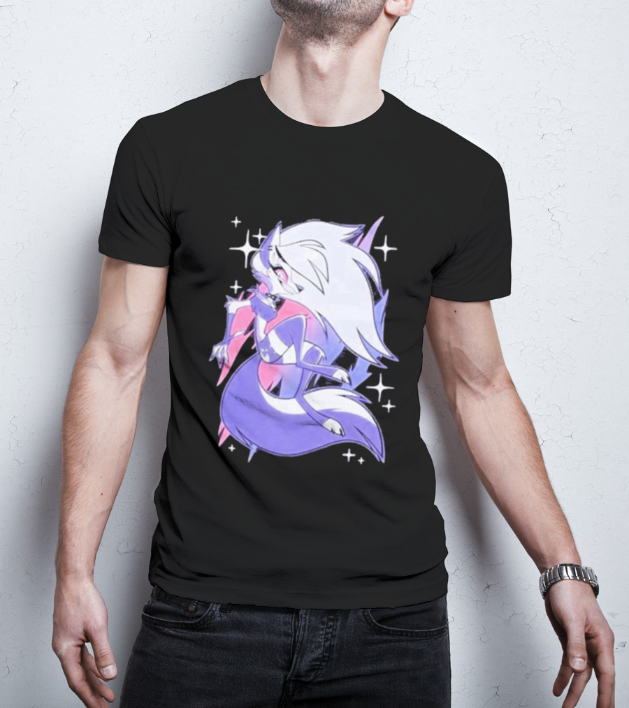 Helluva Boss Loona Bisexual Pride Character Sparkling Aesthetic T-Shirt