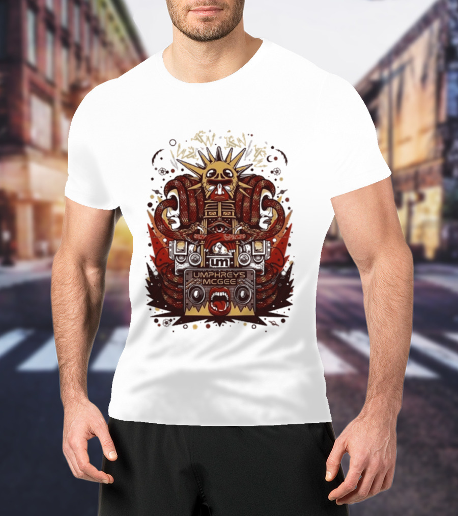 Umphrey's Mcgee Summer Tour 2026 Skeleton And Sunburst T-Shirt