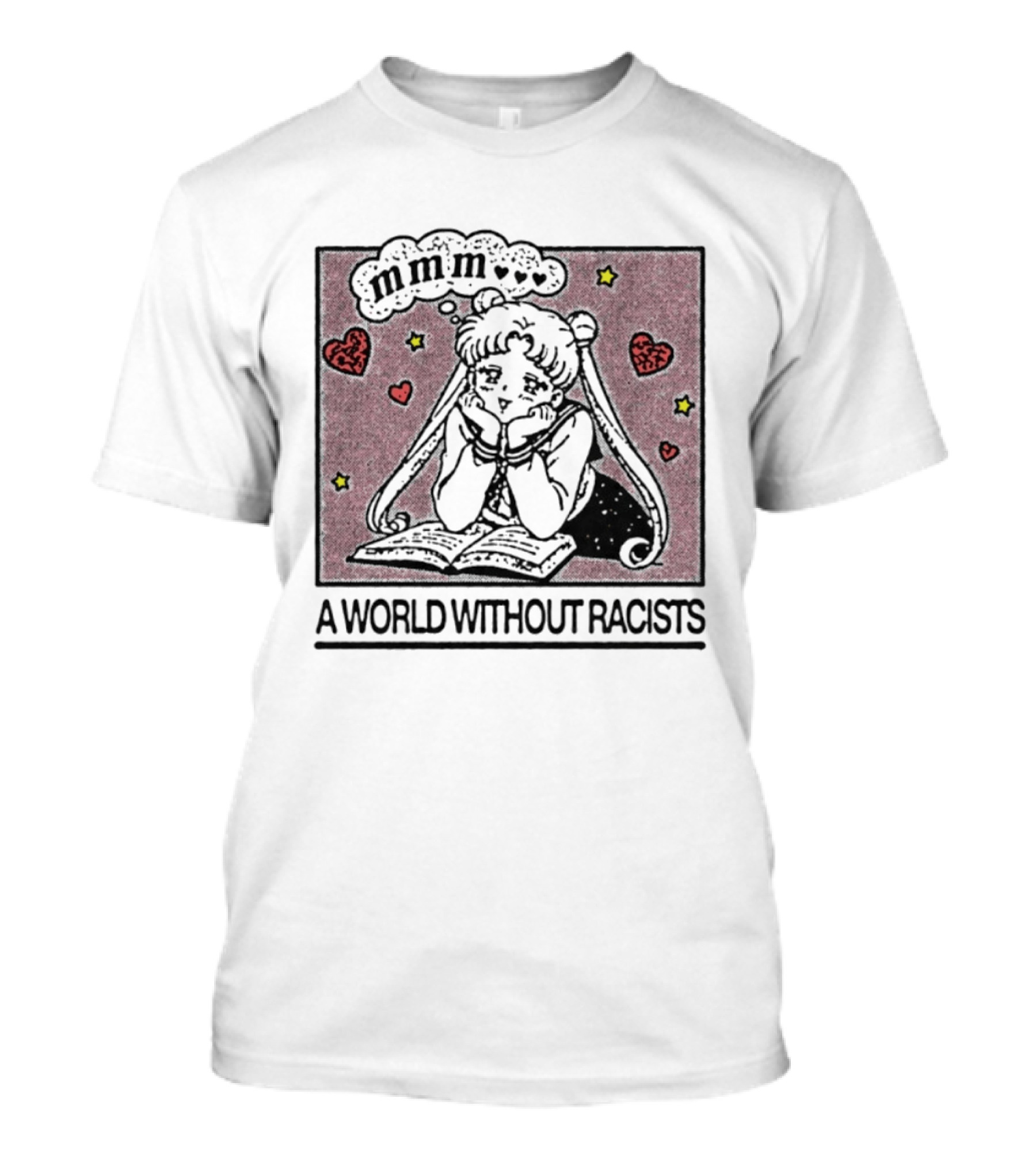 Usagi Tsukino Sailor Moon A World Without Racists Anime T-Shirt