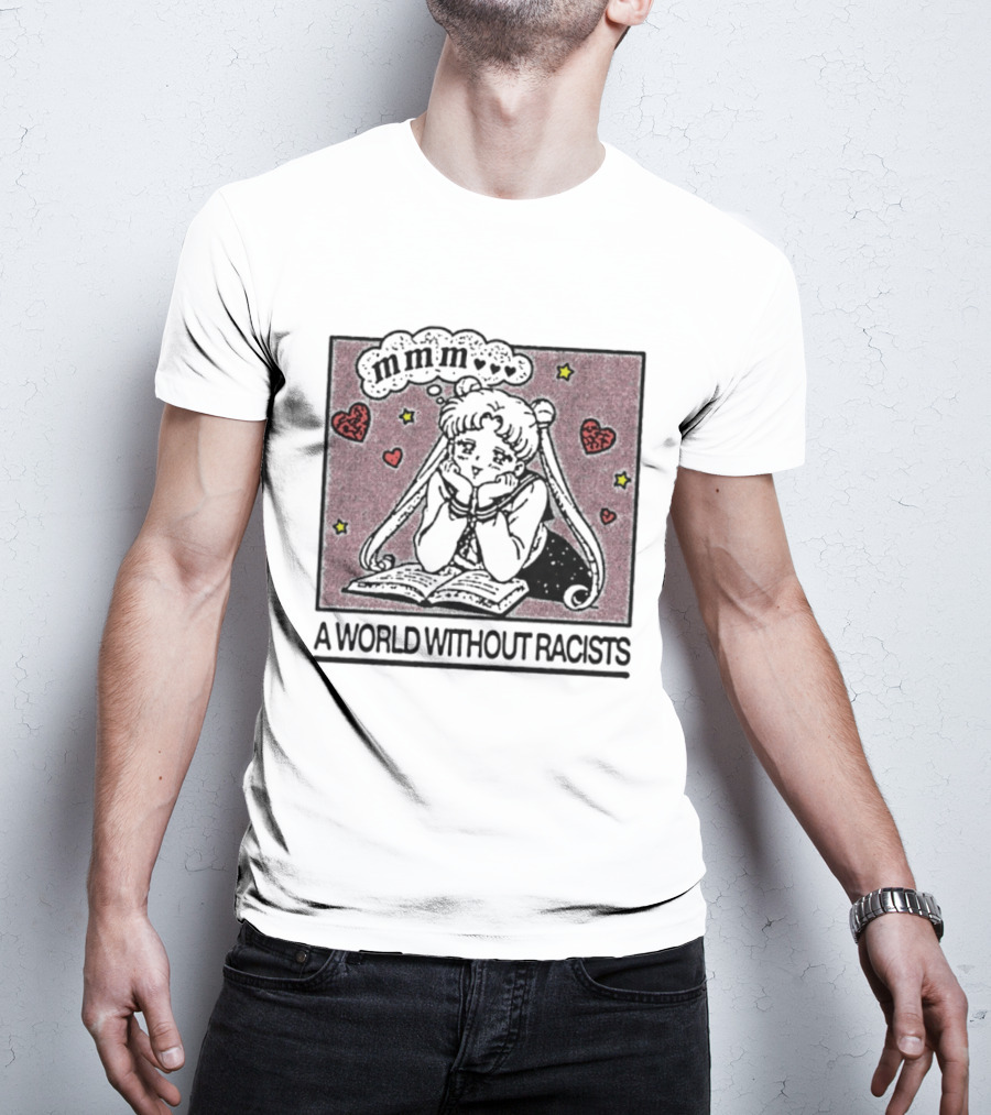 Usagi Tsukino Sailor Moon A World Without Racists Anime T-Shirt