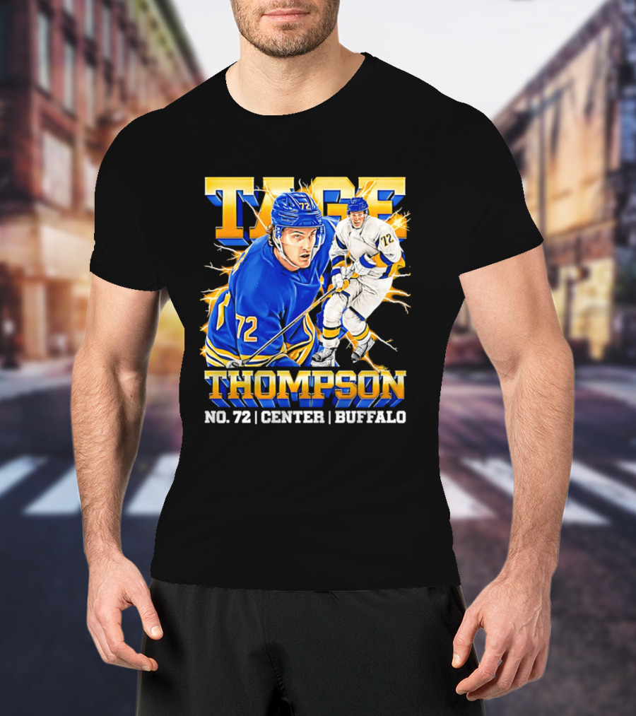 Tage Thompson No. 72 Buffalo Center T-Shirt