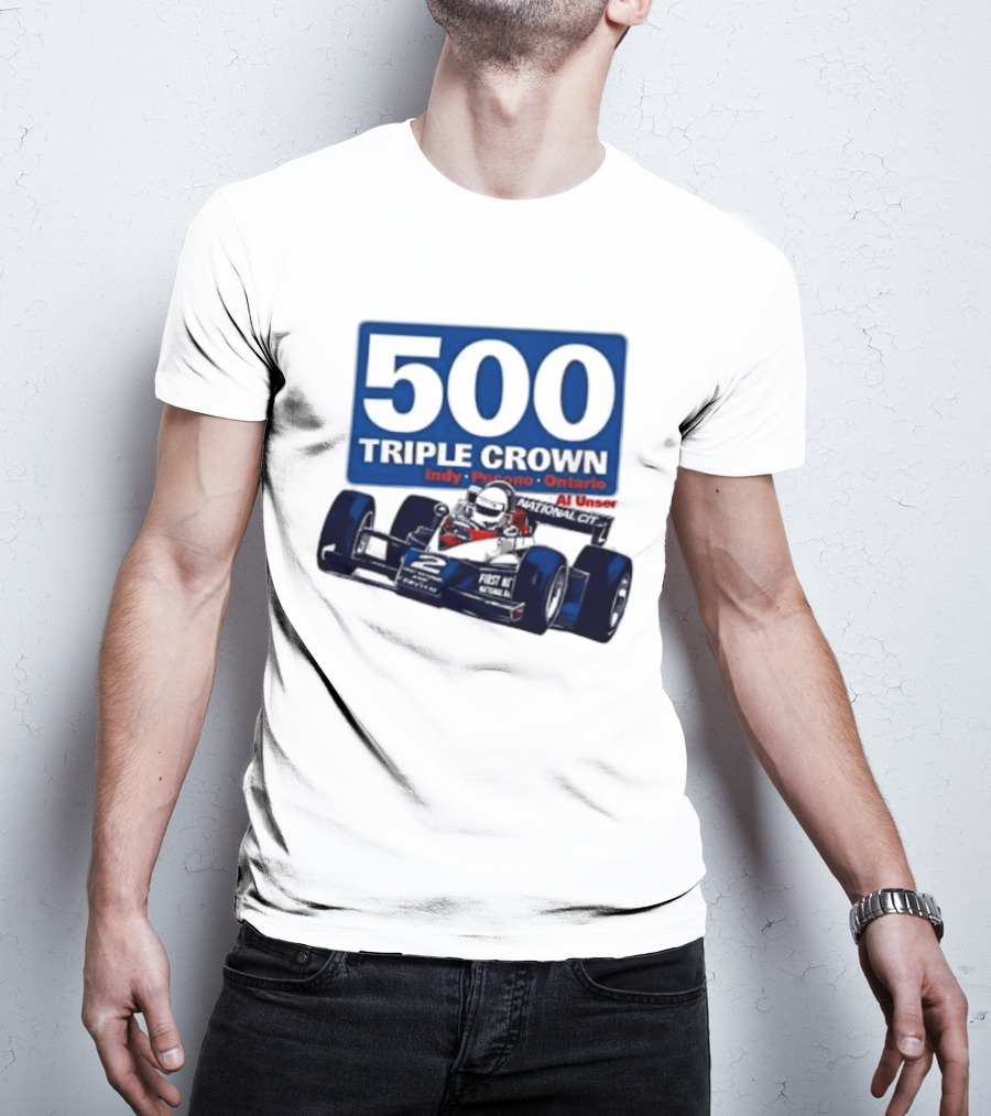 500 Triple Crown Al Unser Indy Pocono Ontario Racing T-Shirt