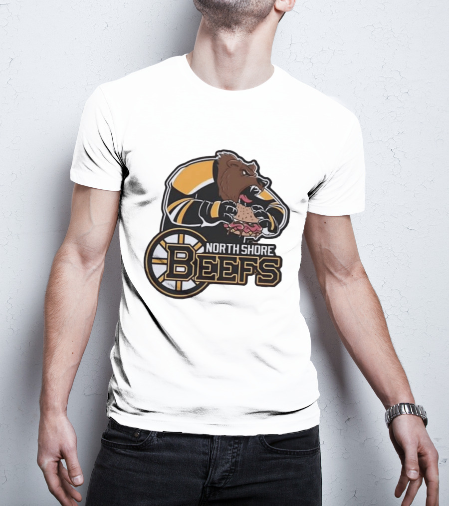 Boston Bruins North Shore Beefs Bear Sandwich T-Shirt