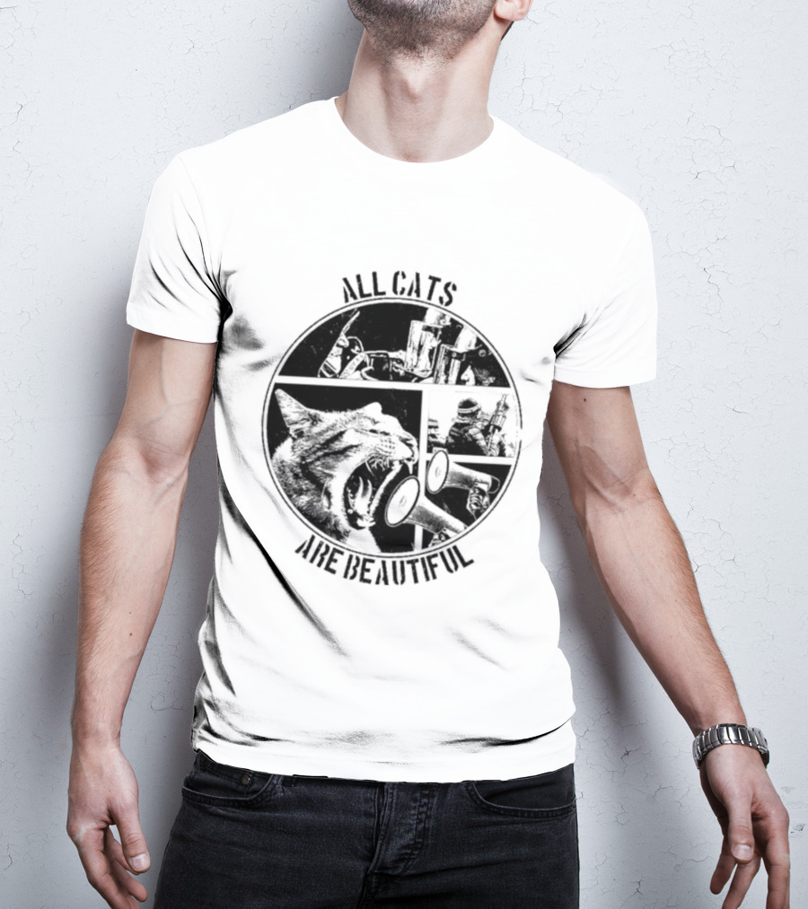 All Cats Are Beautiful Cat And Soldier T-Shirt