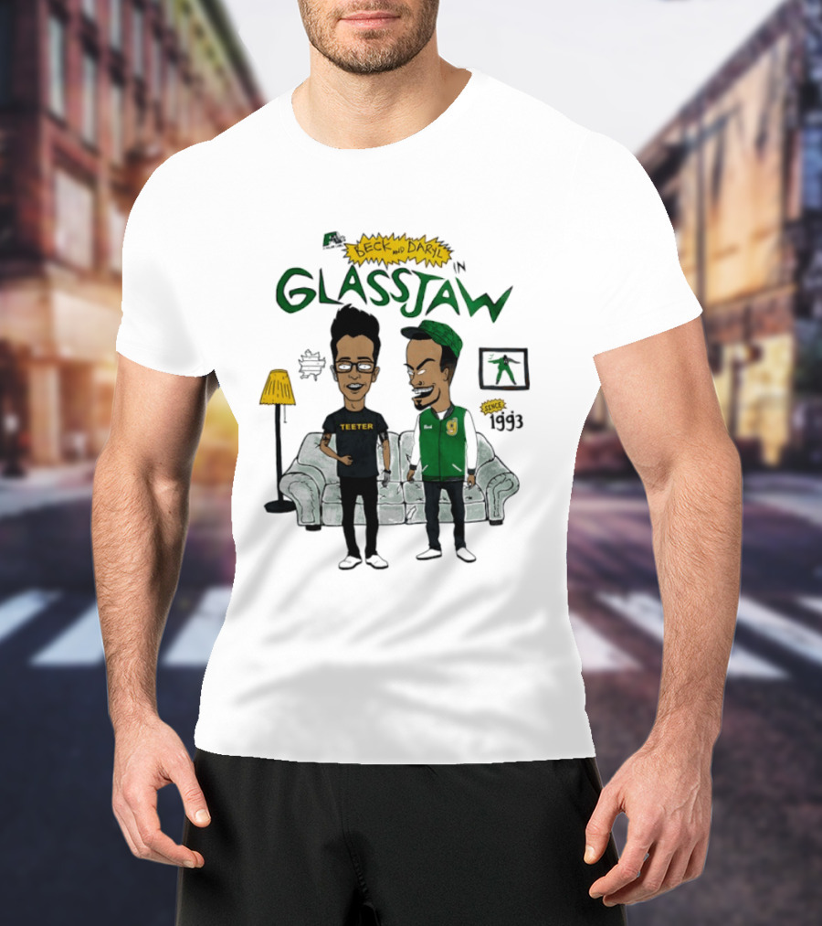 Beck And Daryl In Glassjaw Since 1993 Couch Teeter T-Shirt