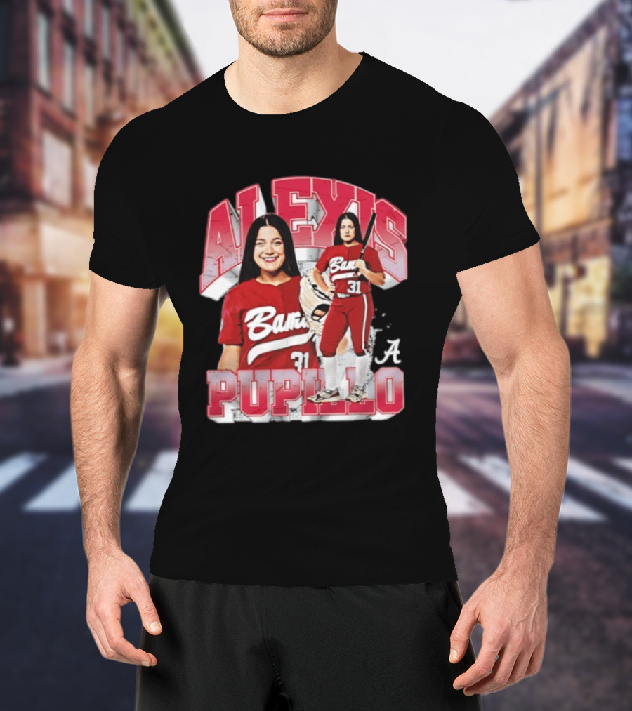 Alexis Pupillo Alabama Crimson Tide Softball Player Number 31 Bama Uniform T-Shirt