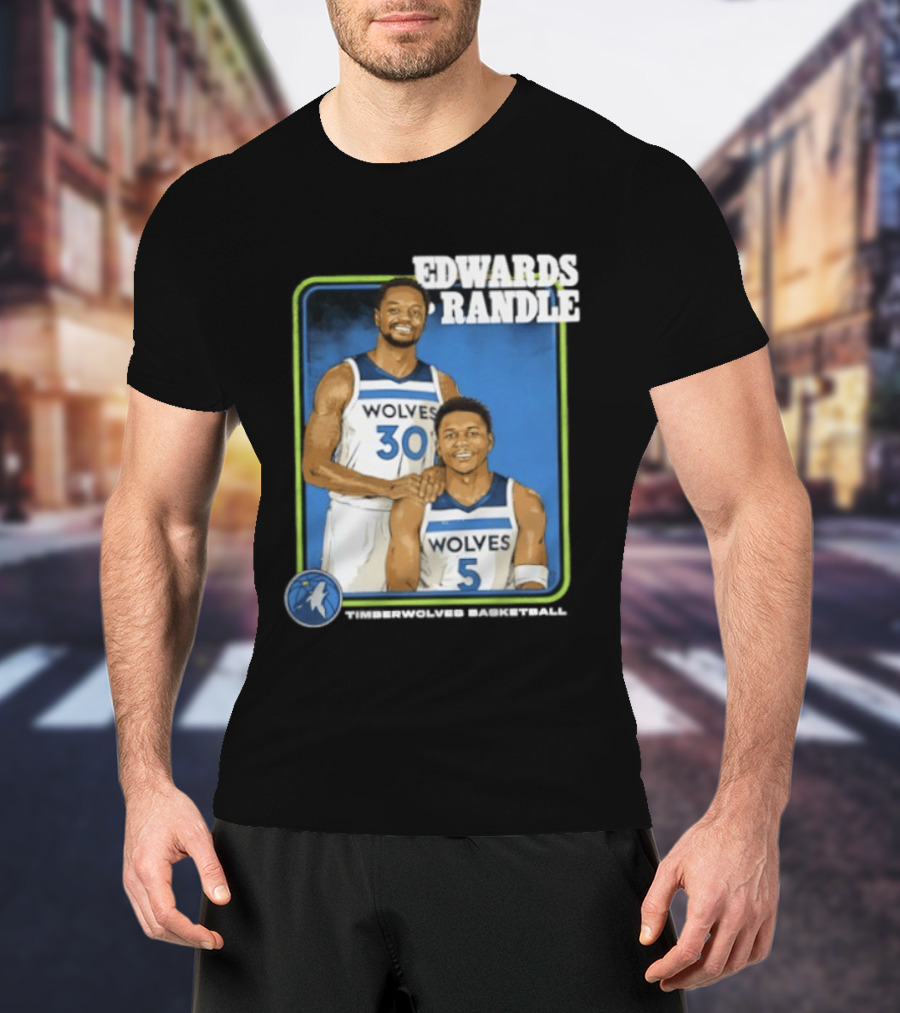 Edwards Randle Wolves 30 5 Basketball Duo T-Shirt