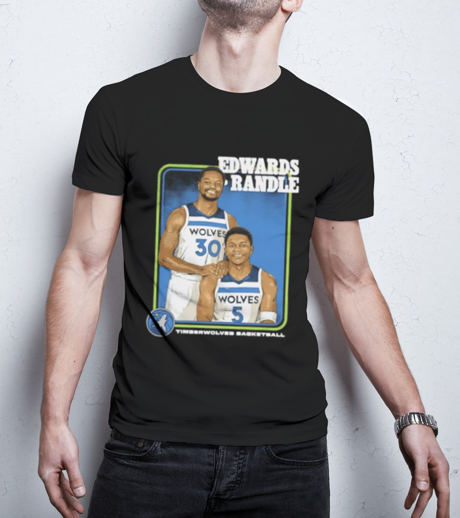 Edwards Randle Wolves 30 5 Basketball Duo T-Shirt