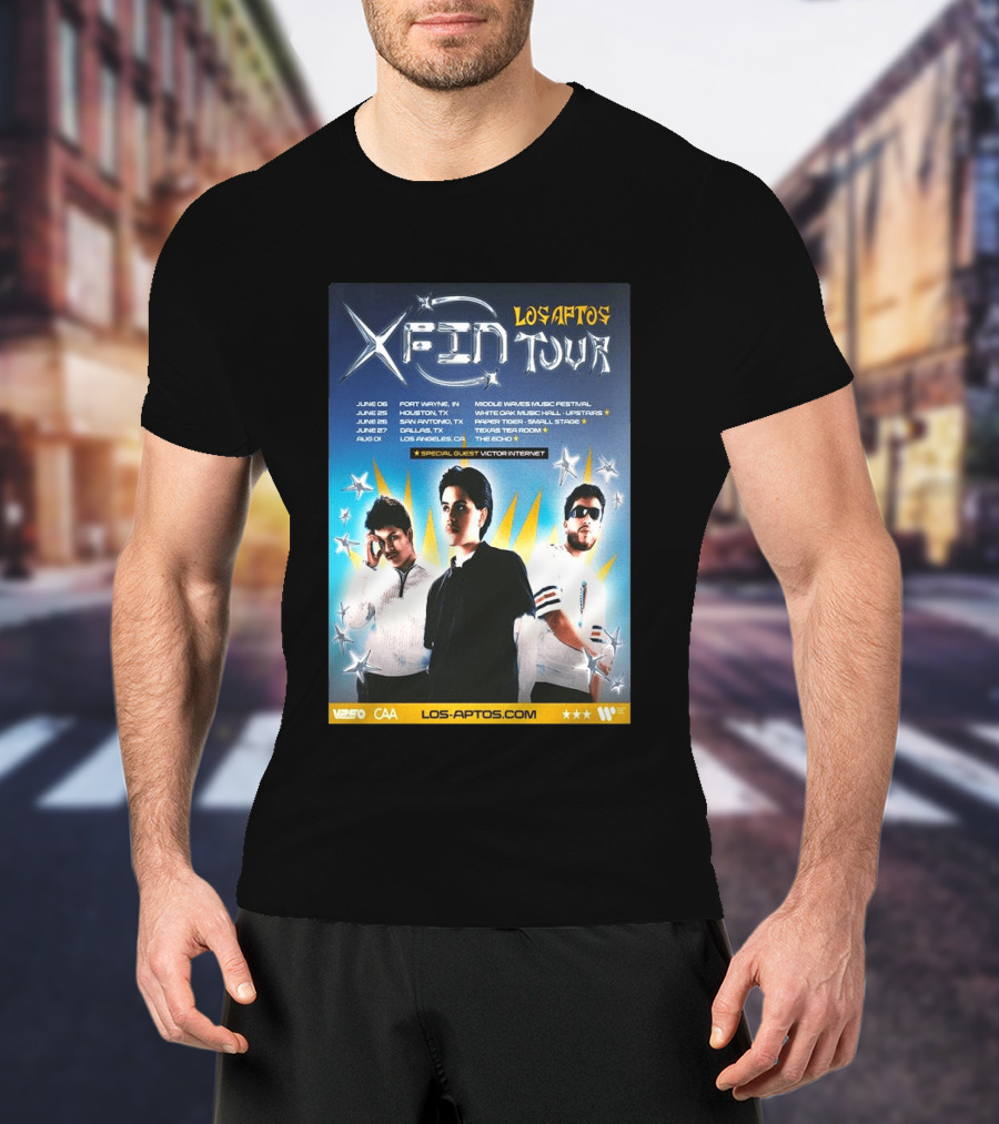 Los Aptos X Fin Tour 2026 Special Guest Victor Internet T-Shirt