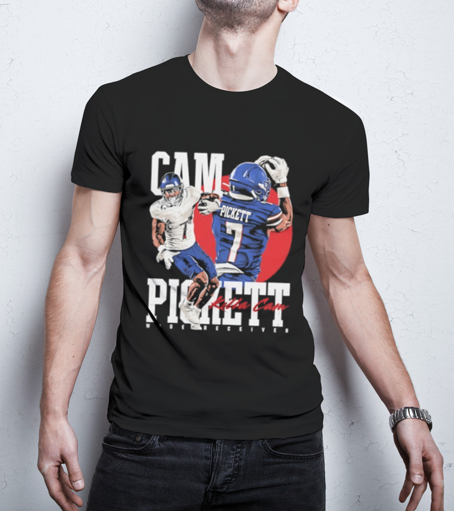Cam Pickett Killa Cam Kansas Jayhawks Wide Receiver Football T-Shirt