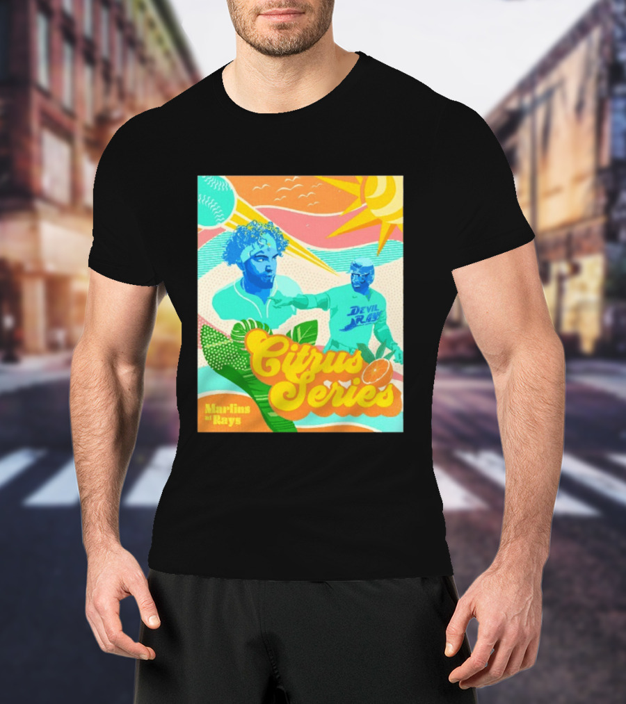 Citrus Series Miami Marlins Tampa Bay Devil Rays T-Shirt