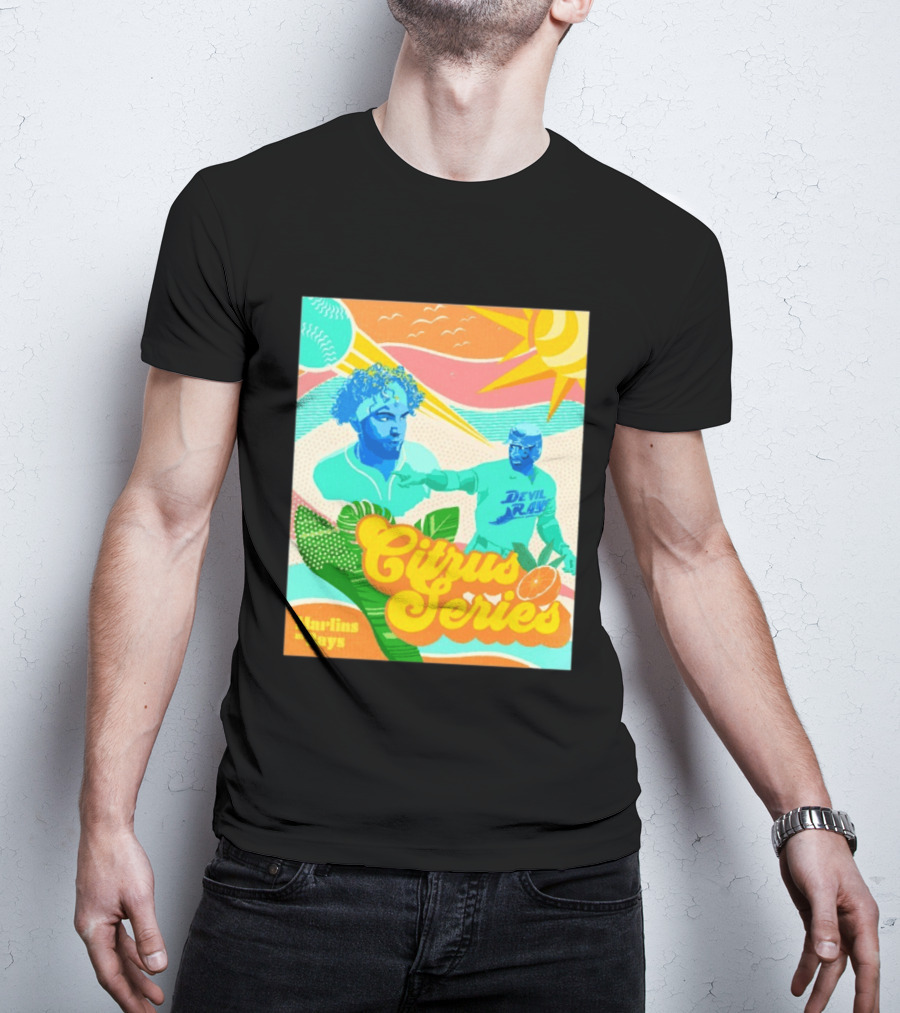 Citrus Series Miami Marlins Tampa Bay Devil Rays T-Shirt