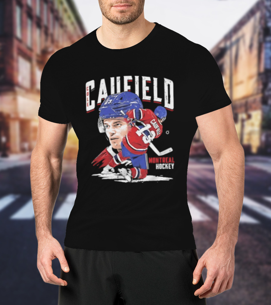 Cole Caufield Montreal Canadiens Hockey 22 Player Dynamic Action T-Shirt