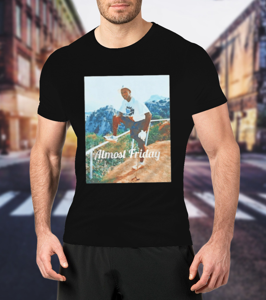 Michael Jordan Golfing Almost Friday Scenic View T-Shirt