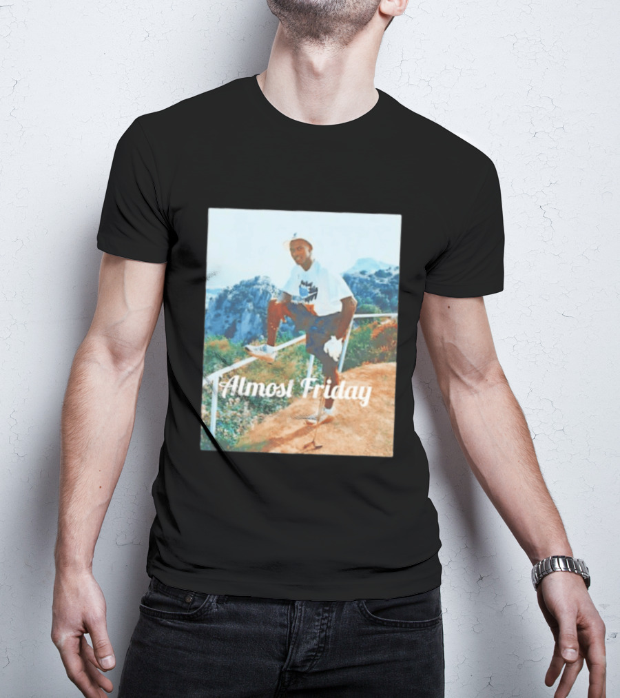 Michael Jordan Golfing Almost Friday Scenic View T-Shirt
