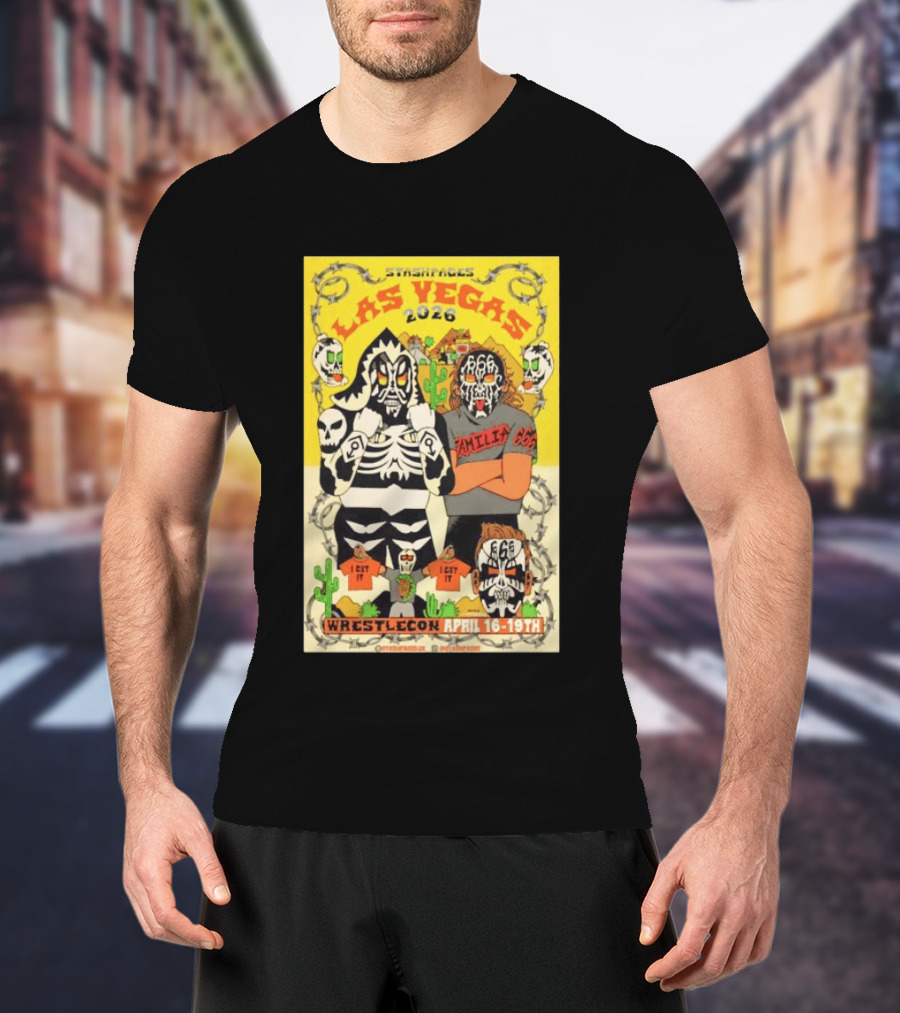 Stashpages Las Vegas 2026 Wrestlecon April 16 19 Featuring Amelia 666 And Park T-Shirt
