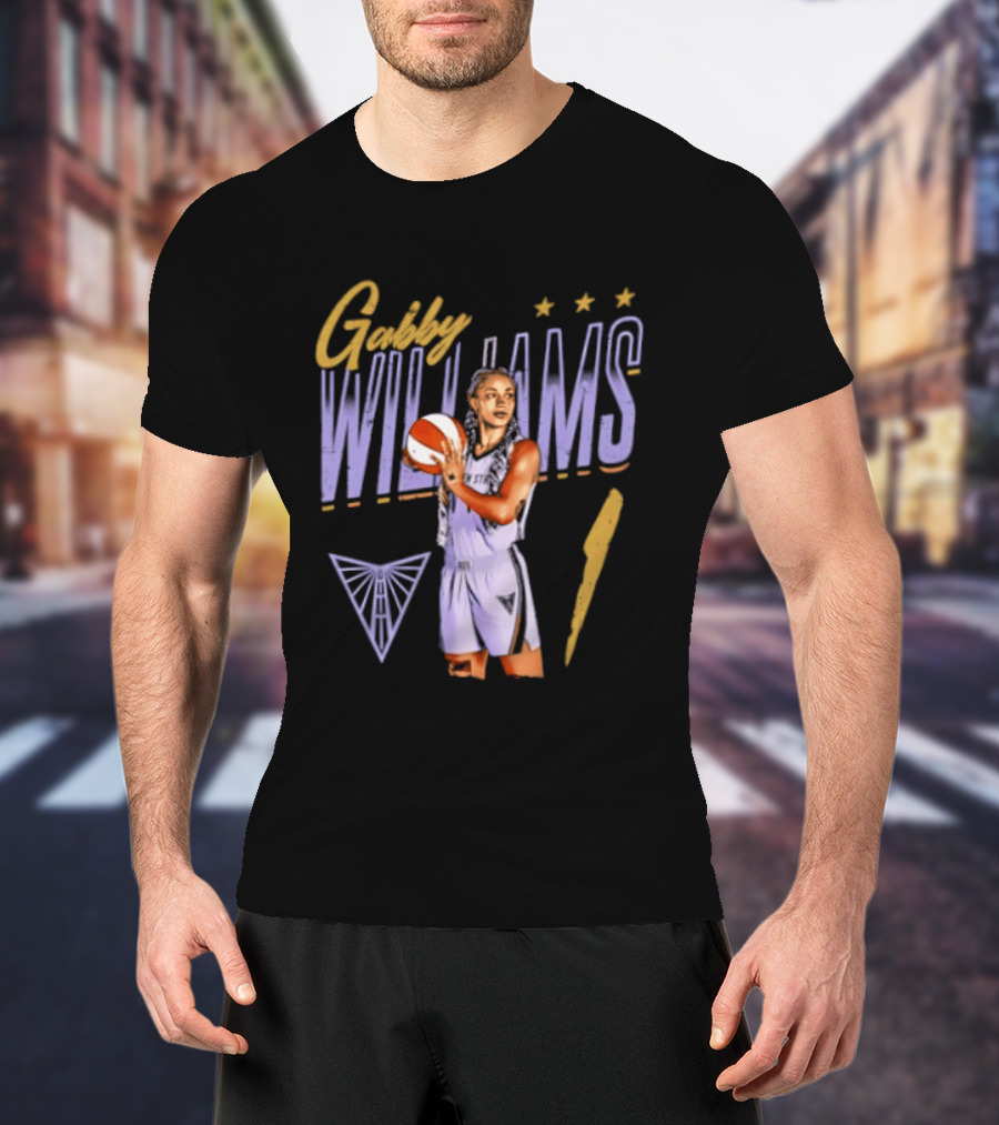 Gabby Williams 1 Golden State Valkyries Basketball Pose T-Shirt